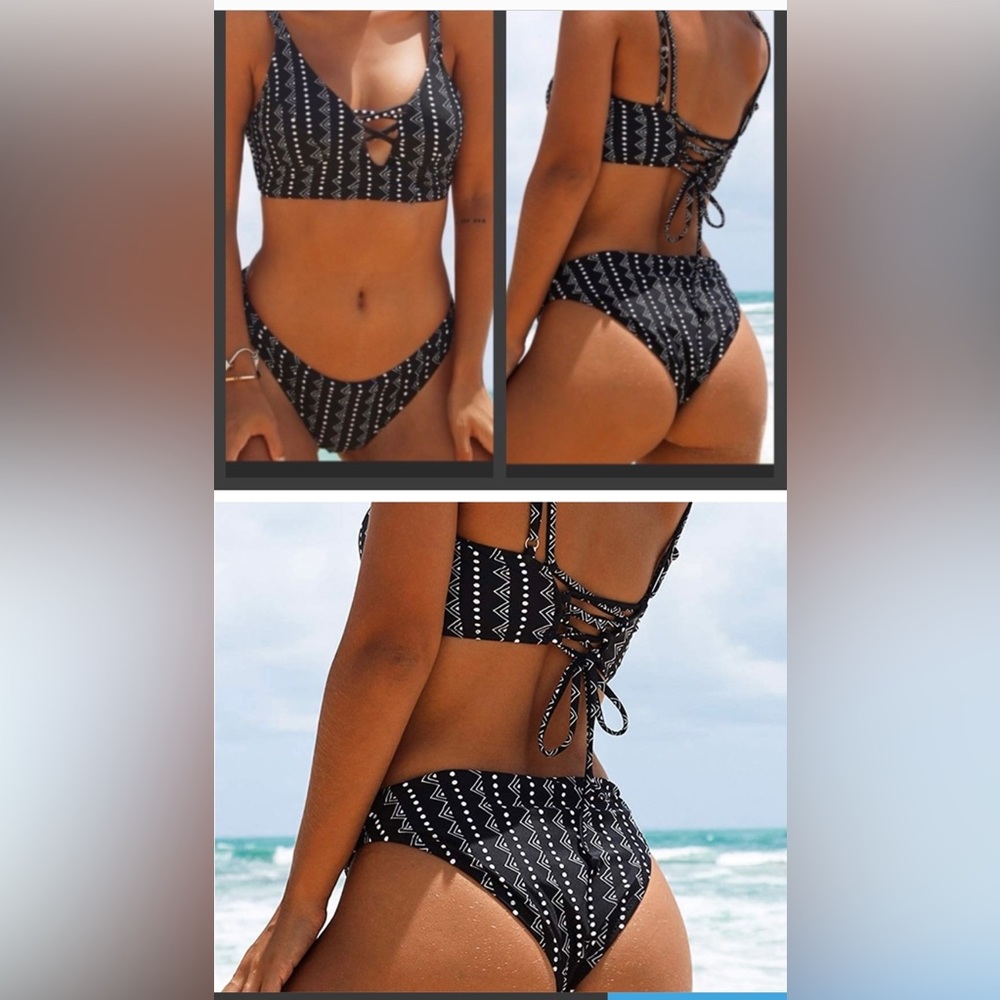 Cupshe Tropic Heat Bikini NWT women Medium